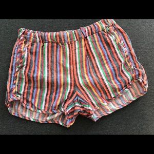 Rainbow pull-on shorts